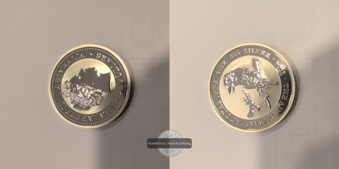  Australien 2 Dollars 2004 Australian Kookaburra FM-Frankfurt KM#881 Feinsilber 62,207 g   