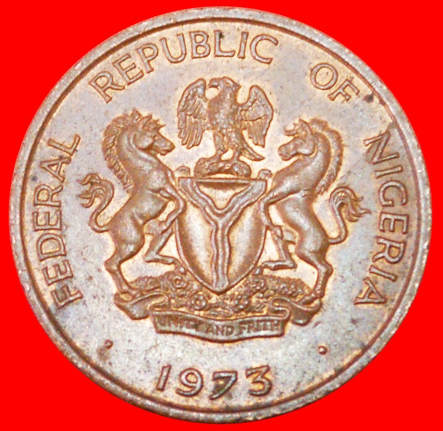  Ⰺ DERRICKS (1973-1988): NIGERIA ★ 1 KOBO 1973! DISCOVERY COIN! ★LOW START! ★ NO RESERVE!   
