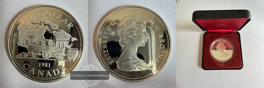  Kanada 1981 Dollar FM-Frankfurt Feinsilber: 11,66g   