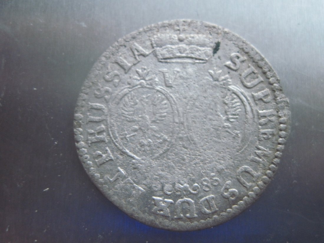 Prussia Konigsberg  6 groscher 1686 year BA  Friedrich Wilhelm 1640-1688   