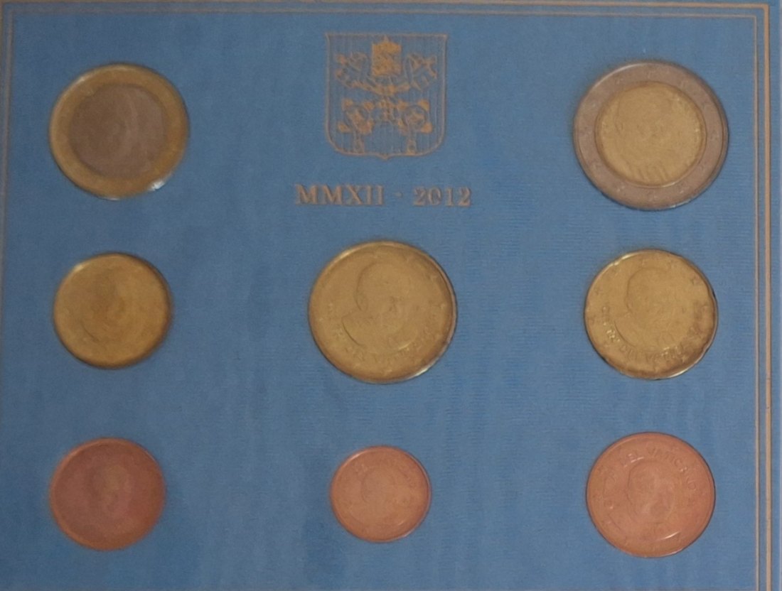  KMS 3,88 Euro Vatikan 2012 Papst Benedikt XVI ex. 85.000!   