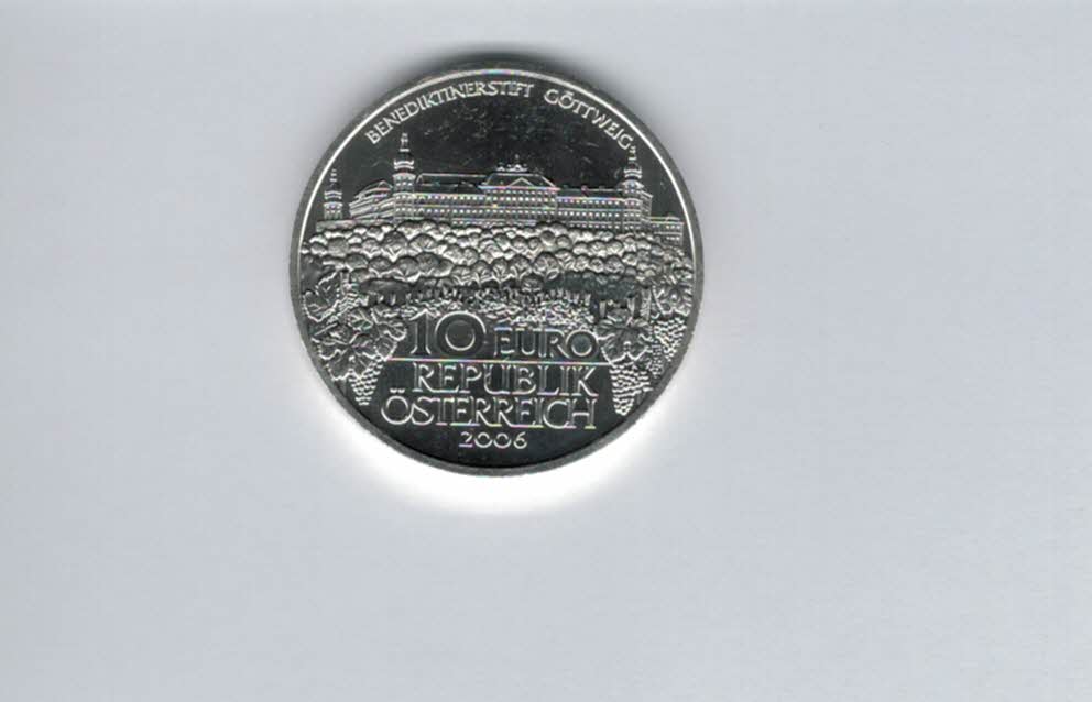  10 Euro 2006 Stift Göttweig  silber 925/16g fein Österreich Spittalgold9800 (4971/10   