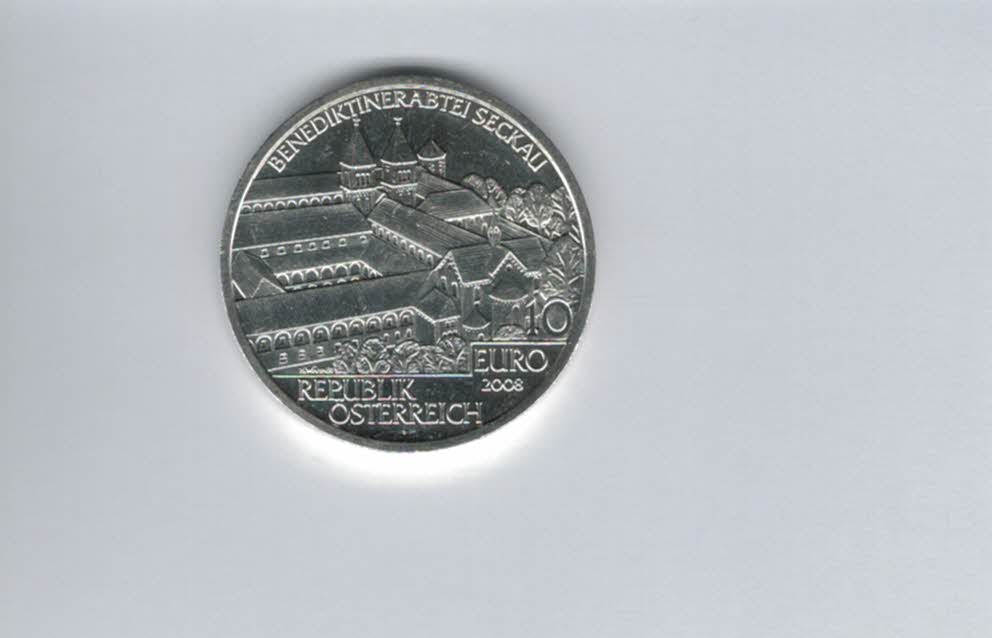  10 Euro 2008 Abtei Seckau silber 925/16g fein Österreich Spittalgold9800 (4971/14   