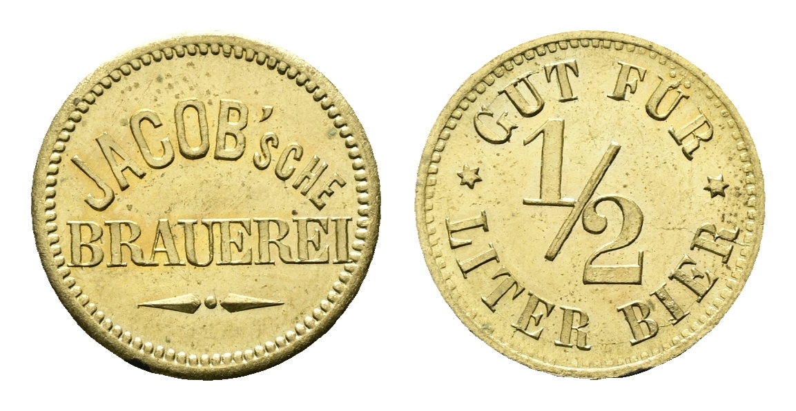  Bayern; Bodenwöhr; Jacob'sche Brauerei; Gut für 1/2 Liter Bier; Menzel - (vgl.3100)   