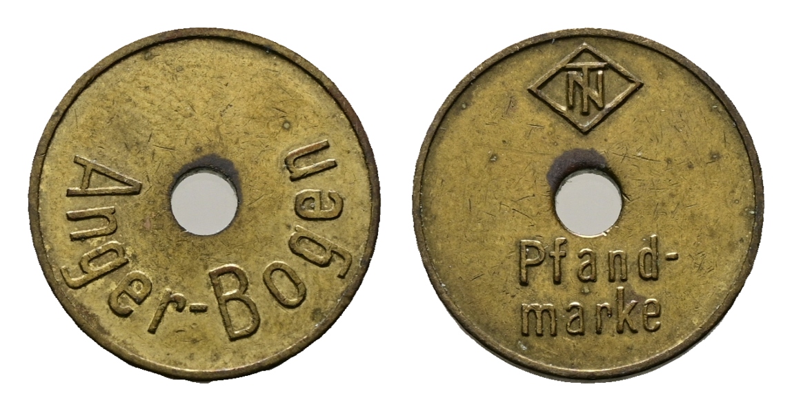  Bayern; Bogen; Anger-Bogen; Pfand- marke; Menzel 3135   