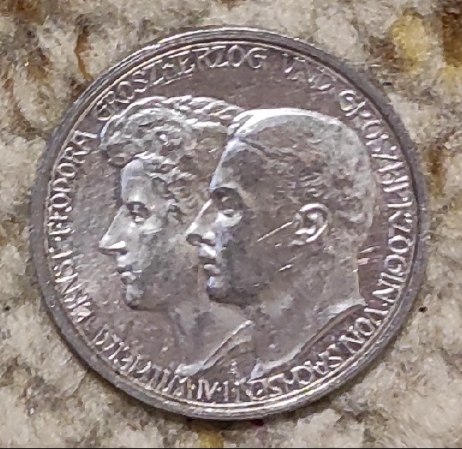  Sachsen 3 Mark 1910, SILBER, Wilhelm Ernst und Feodora   