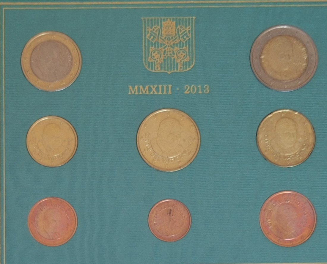  KMS 3,88 Euro Vatikan 2013 Papst Benedikt XVI ex. 85.000!   
