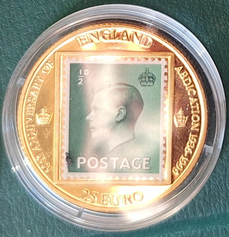  England, 25 Euro, 1996 Gedenkmedaille ex.2000   