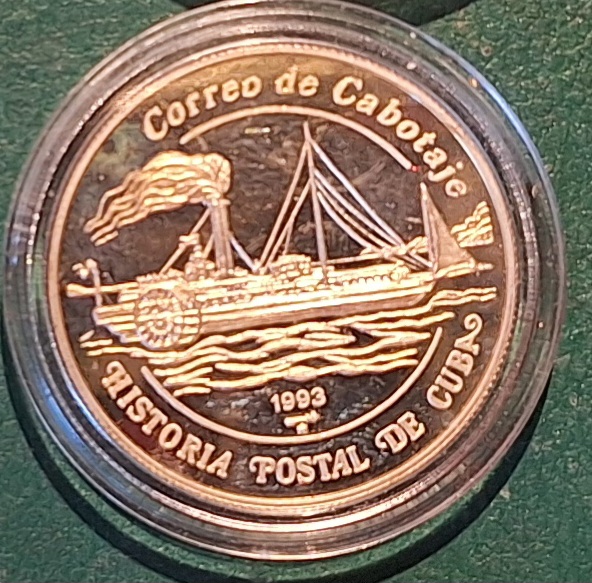  Kuba, 5 Pesos, 1993 Sammlermünze Silber (1/2 chin. oz) gekapselt   