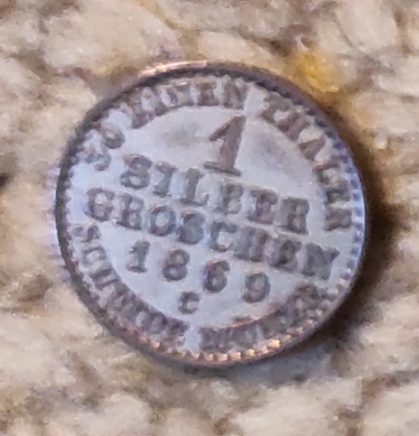  Preußen 1 Silbergroschen 1869 C, SILBER   