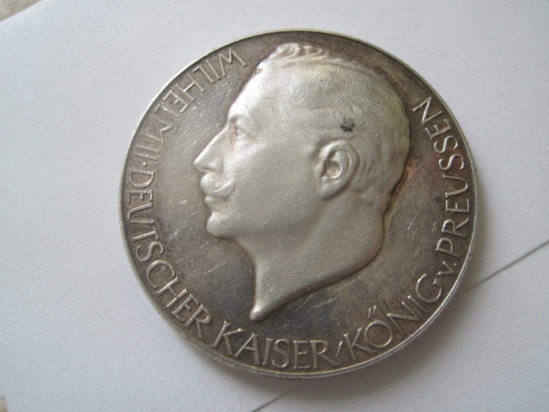  Deutschland,Kaiserreich Medaille 1914 Wilhelm Ich kenne keine Parteien mehr SUPER NICE CONDITION   