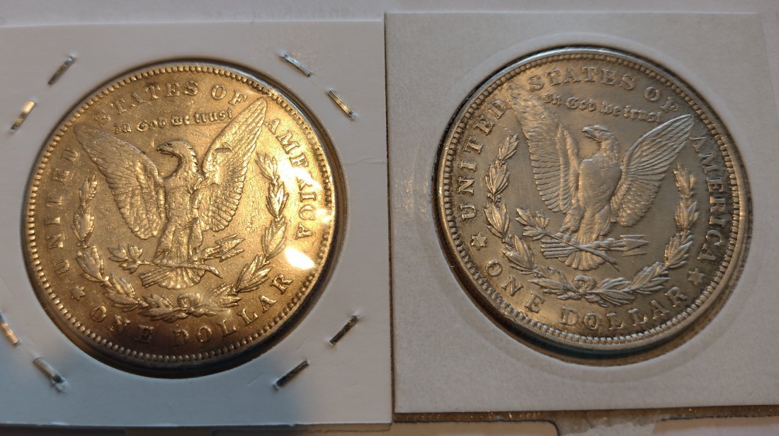  USA Barber Dollar, 1x1878, 1x 1921   
