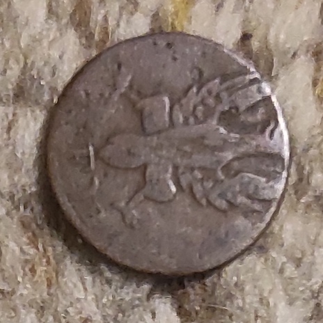  Frankfurt 1 Heller 1820, kein guter Erhalt   