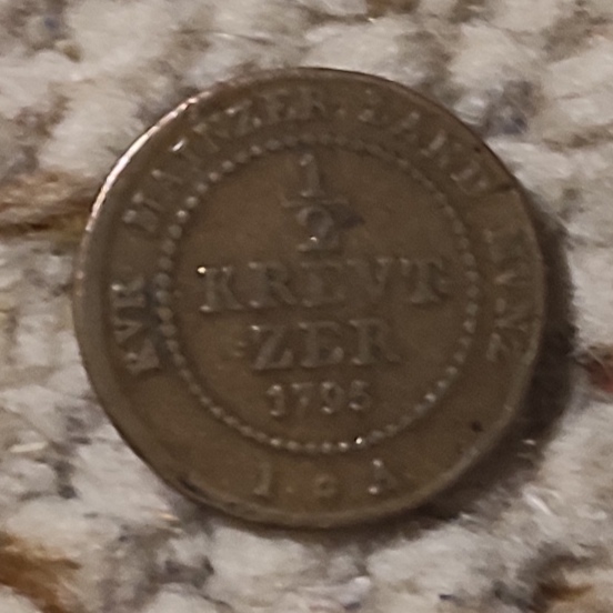  Mainzer Landmünze 1/2 Kreuzer 1795   