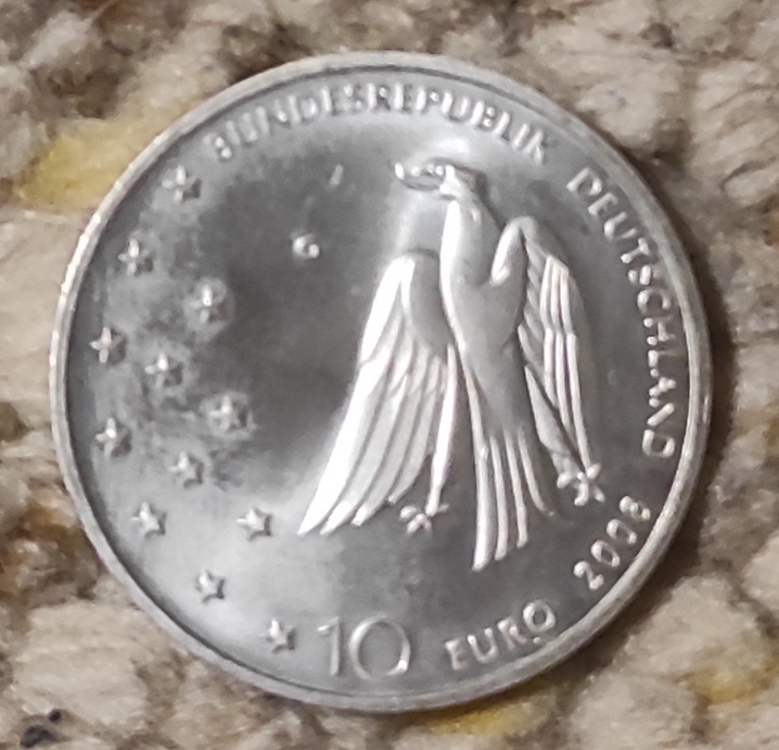  Deutschland 10 Euro 2008, SILBER, 125. Geburtstag von Franz Kafka   