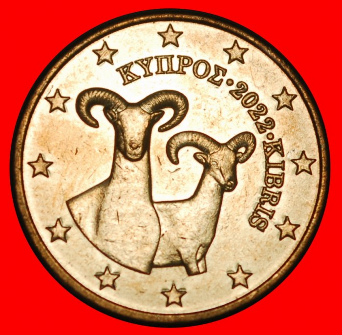  Ⰺ GRIECHENLAND (2010-2025): ZYPERN ★ 2 EUROCENT 2022 MUFFLONS! DRITTE ÄNDERUNG! STG ★OHNE VORBEHALT!   