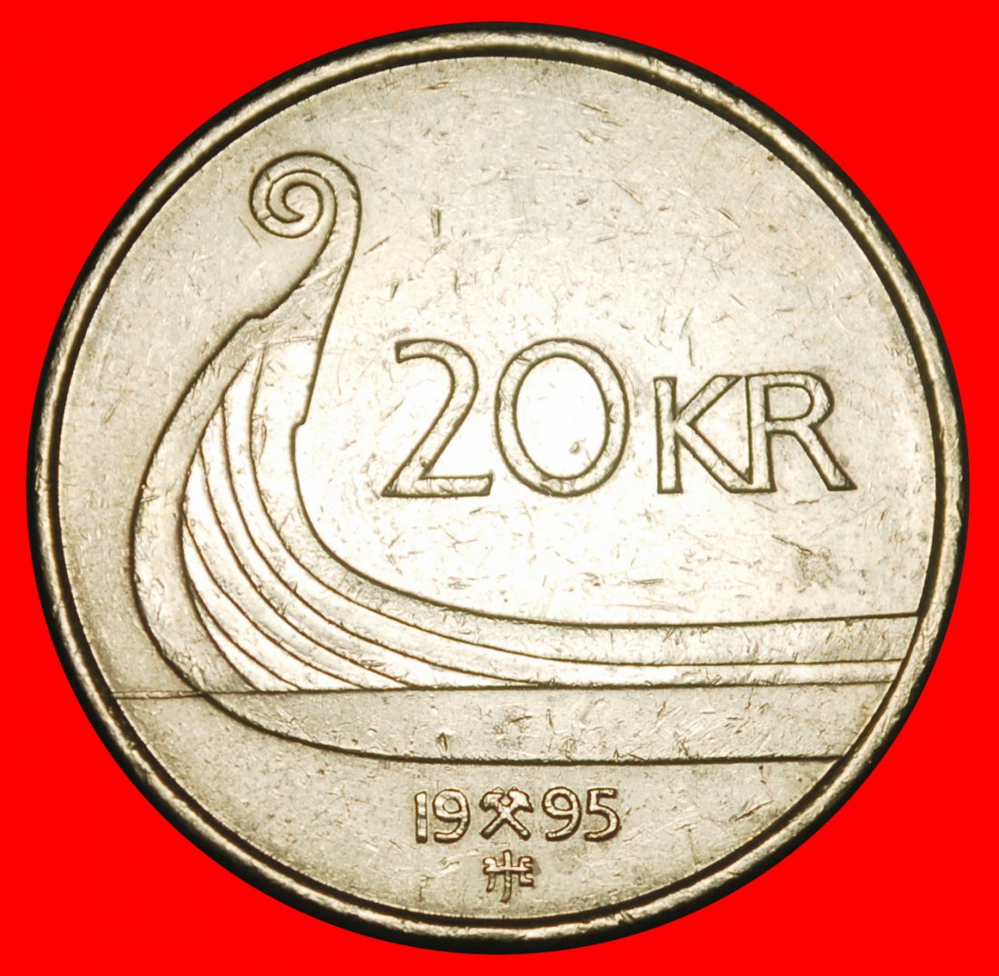 Ⰺ SHIP (1994-2009): NORWAY ★ 20 CRONWS 1995! DIE A! ★LOW START ★ NO RESERVE!