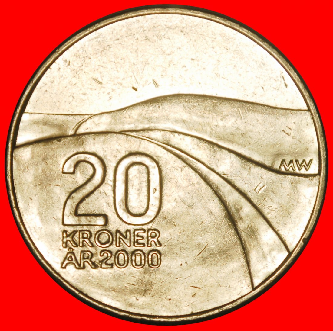 Ⰺ ERROR MILLENNIUM: NORWAY ★ 20 CROWNS 2000! HARALD V (1991-)★LOW START ★ NO RESERVE!