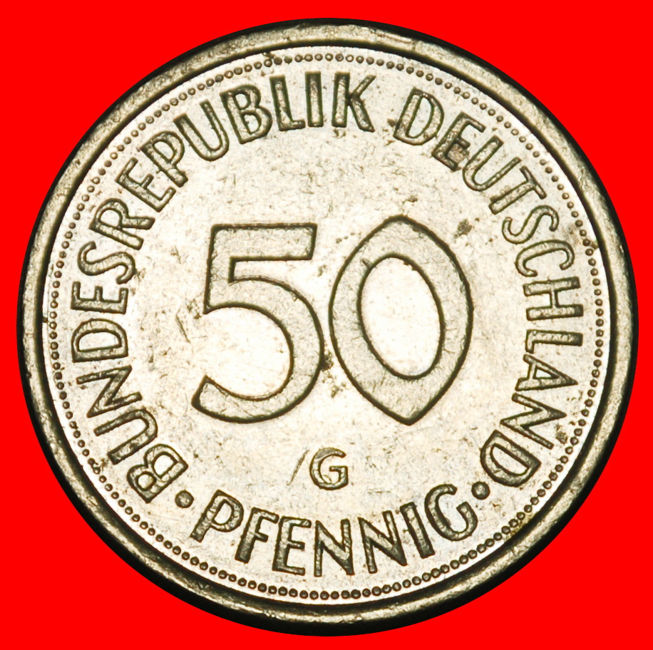  Ⰺ NOT COMMUNIST (1949-2001):GERMANY ★ 50 PFENNIGS 1985G BADEN-WUERTTEMBERG! ★LOW START ★ NO RESERVE!   