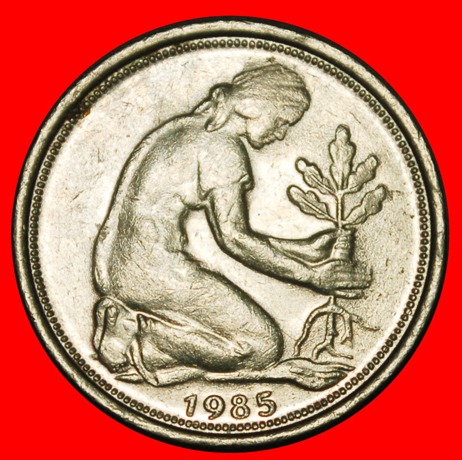  Ⰺ NOT COMMUNIST (1949-2001):GERMANY ★ 50 PFENNIGS 1985G BADEN-WUERTTEMBERG! ★LOW START ★ NO RESERVE!   