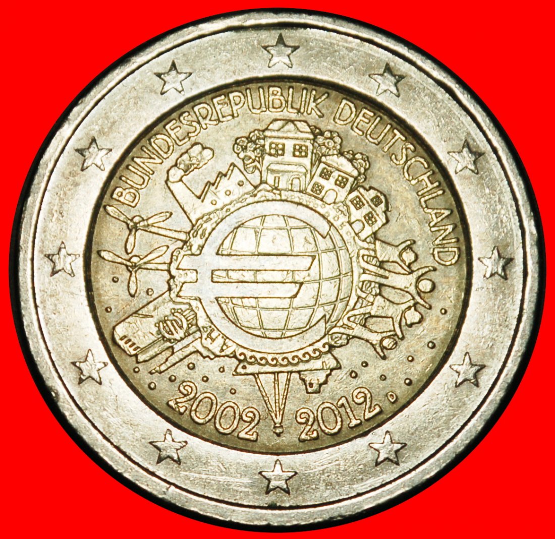 Ⰺ SHIP AUSTRIA: GERMANY ★ 2 EUROS 2002-2012D★BAVARIA NON-PHALLIC 2007-2026★LOW START ★ NO RESERVE!