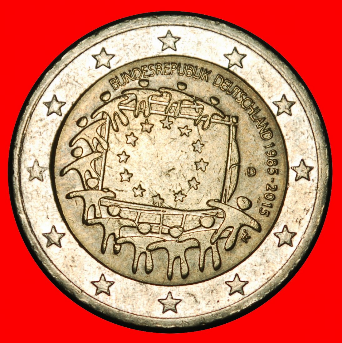 Ⰺ FLAG GREECE: GERMANY ★ 2 EUROS 1985-2015D★BAVARIA NON-PHALLIC 2007-2026★LOW START ★ NO RESERVE!