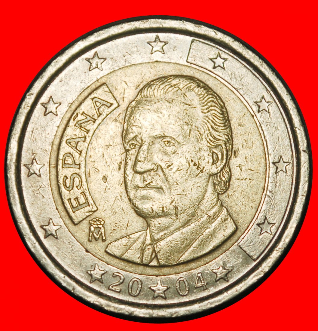 Ⰺ PHALLIC TYPE 1999-2006: SPAIN★2 EUROS 2004! JUAN CARLOS I (1975-2014) A r1★LOW START ★ NO RESERVE!