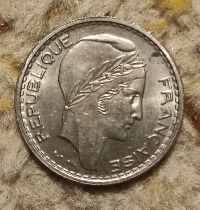  Frankreich 10 Francs 1948, guter Erhalt   