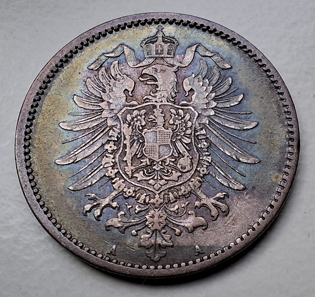  Kaiserreich 1 Mark 1880 A Silber in ss bis vz   