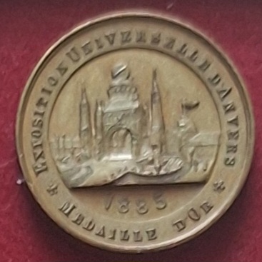  Belgien 1885 Gedenkmedaille   