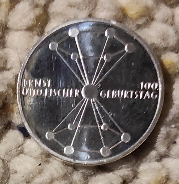  Deutschland 20 Euro 2018, SILBER, 100. Geburtstag von Ernst Otto Fischer   