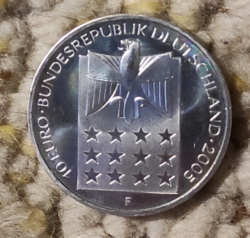  Deutschland 10 Eiro 2005, SILBER,100 Jahre Friedensnobelpreis für Bertha von Suttner   