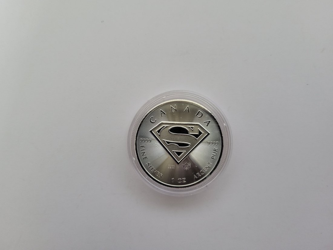  5 Dollars 2016 Superman 1 Oz Unze Silbermünze 9999 Canada Kanada Spittalgold9800 (5455   