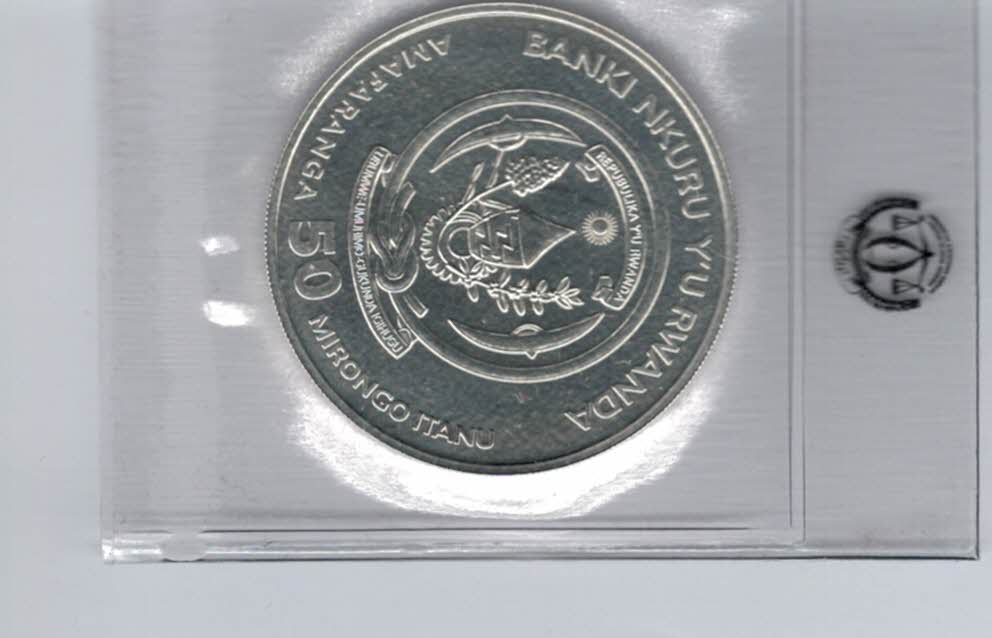  50 Amafaranga 2017 Hippopotamus 1 Oz Unze Silbermünze 999 Rwanda Ruanda Spittalgold9800 (5455   