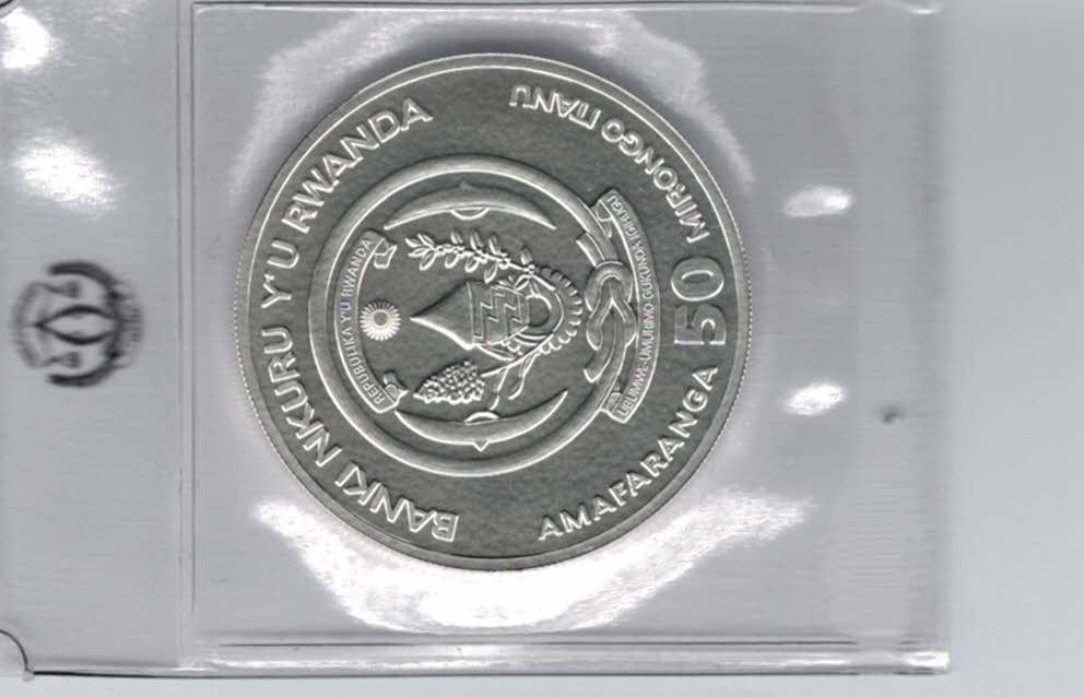  50 Amafaranga 2014 Impala 1 Oz Unze Silbermünze 999 Rwanda Ruanda Spittalgold9800 (5455   
