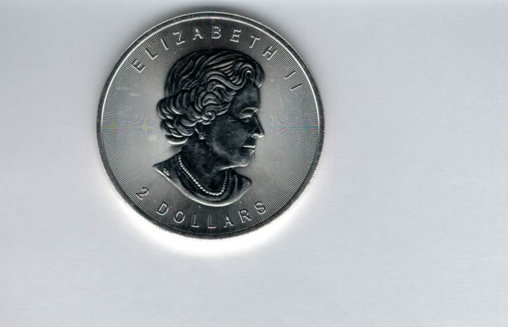  2 Dollars 2015 Wolf 3/4 Oz Unze Silbermünze 9999 Canada Kanada Spittalgold9800 (5111   
