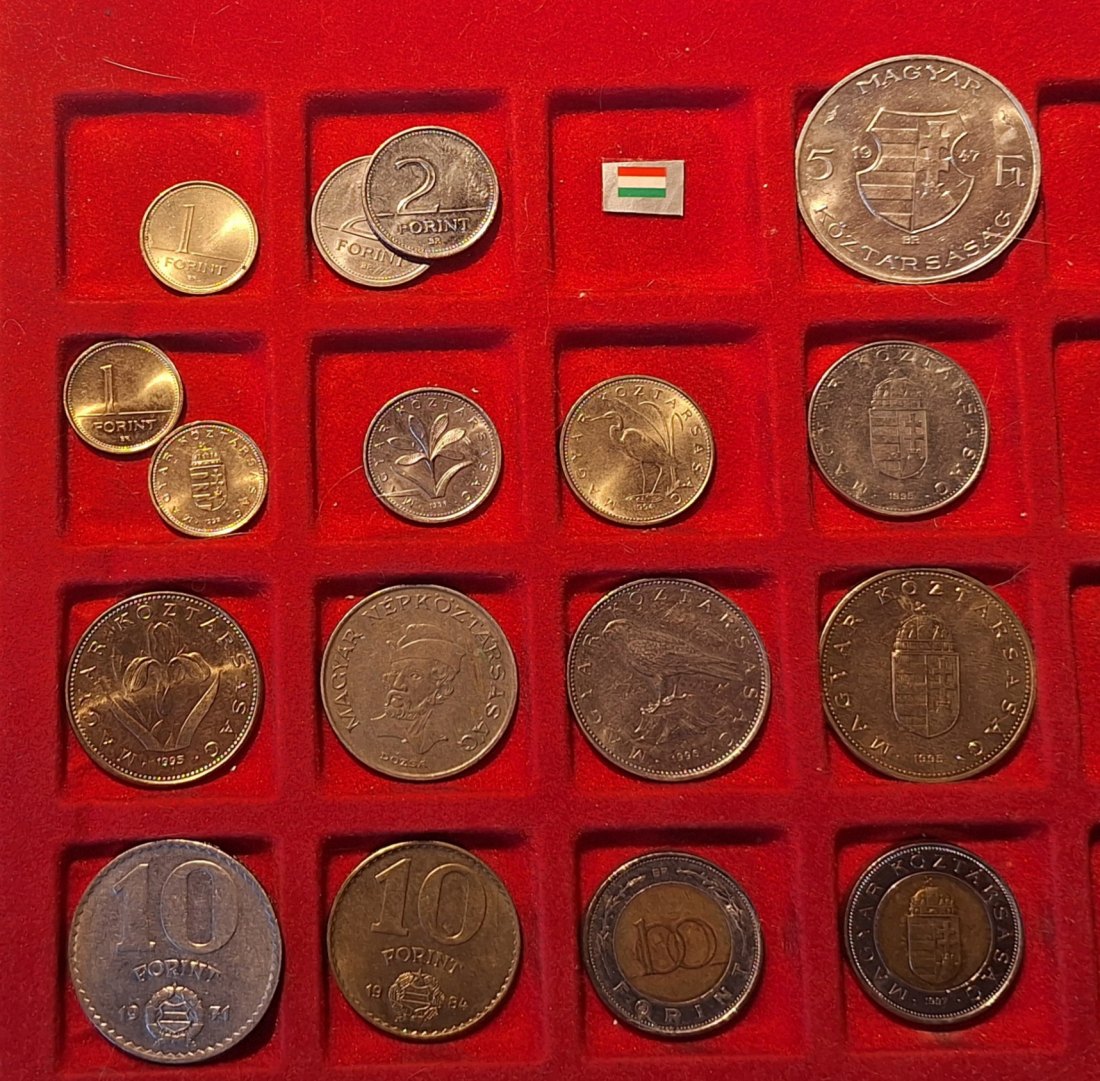  Ungarn, 1 bis 100 Forint 1947 bis 1997   