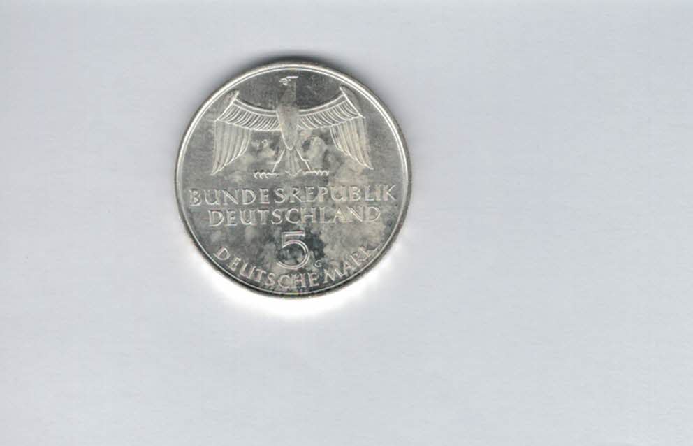  5 Mark 1971 G Dem Deutschen Volke silber 7g fein BRD Deutschland Spittalgold9800 (4601/7   