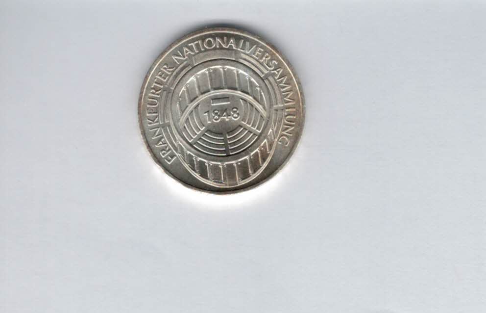  5 Mark 1973 G Frankfurter Nationalversammlung silber 7g fein BRD Deutschland Spittalgold9800 (4601/8   