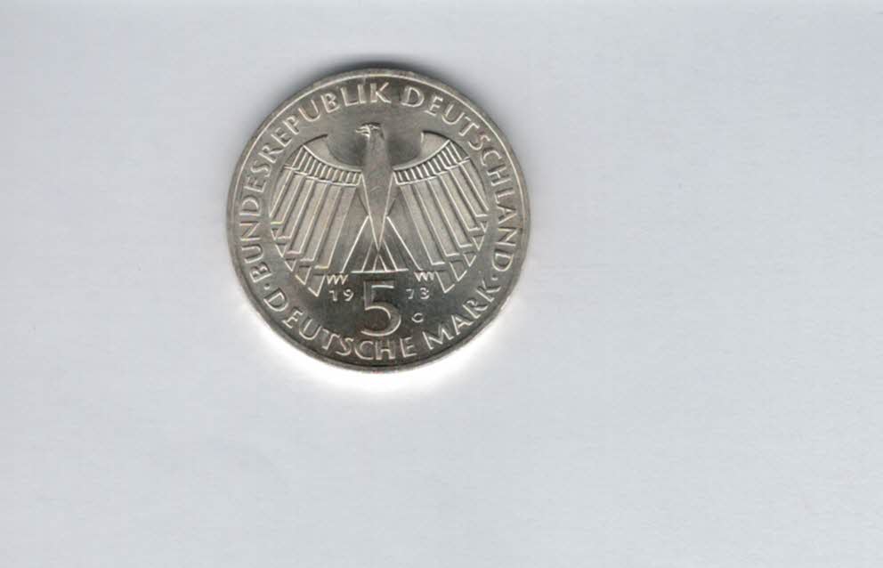  5 Mark 1973 G Frankfurter Nationalversammlung silber 7g fein BRD Deutschland Spittalgold9800 (4601/8   