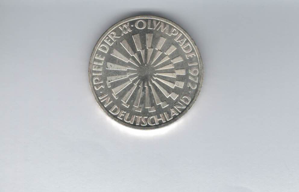 10 Mark 1972 F Strahlenspirale Deutschland 9,68g fein silbe BRD Deutschland Spittalgold9800 (04603/2   