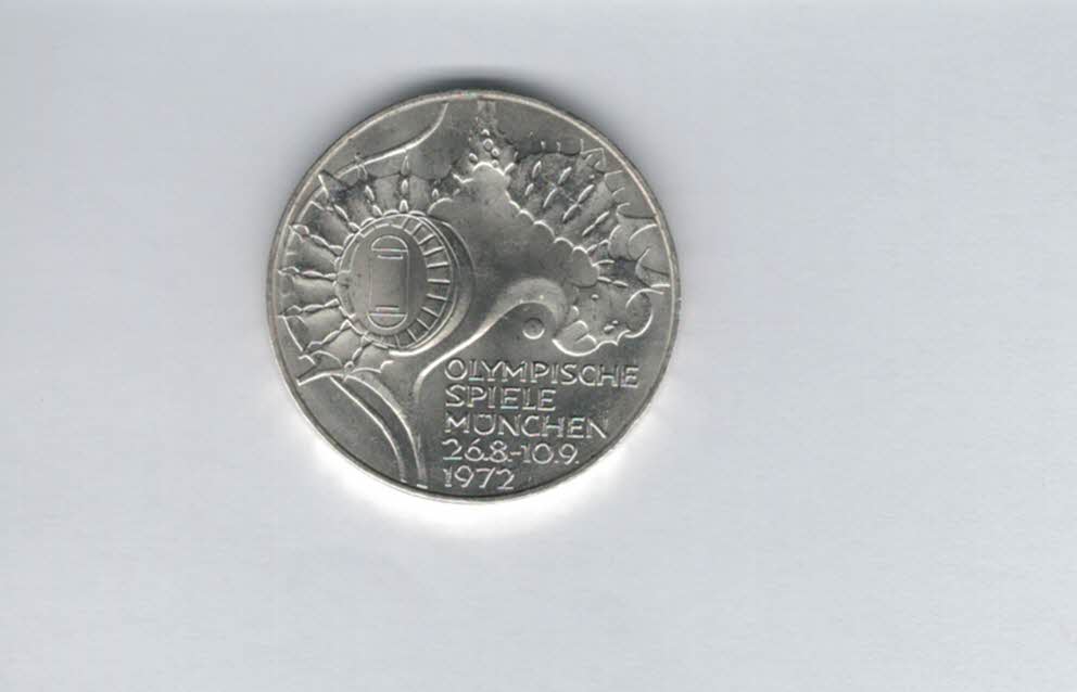  10 Mark 1972 J Stadion 9,68g fein silber BRD Deutschland Spittalgold9800 (4603/20   