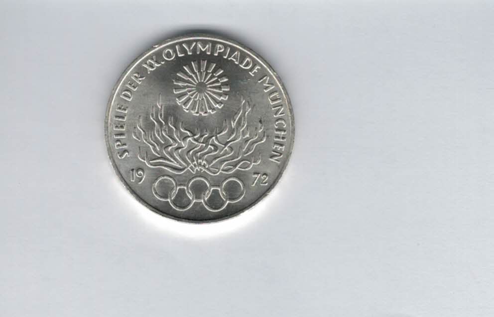  10 Mark 1972 G Flamme 9,68g fein silber BRD Deutschland Spittalgold9800 (4603/23   