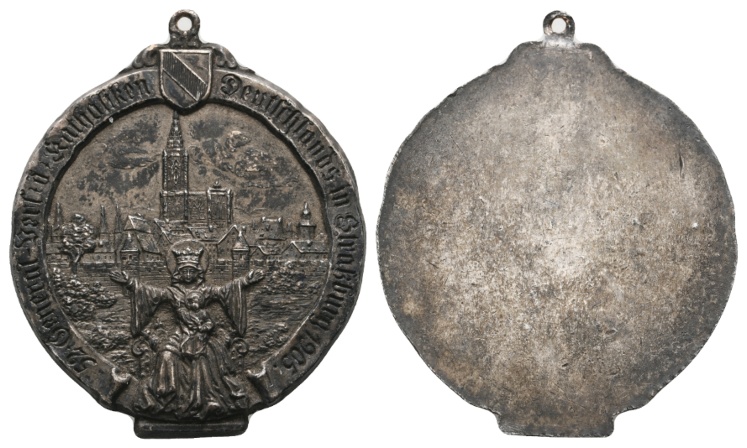  Medaille 1905; Straßburg, versilberte Bronze, tragbar, 15,21 g, Ø 38,5 mm   