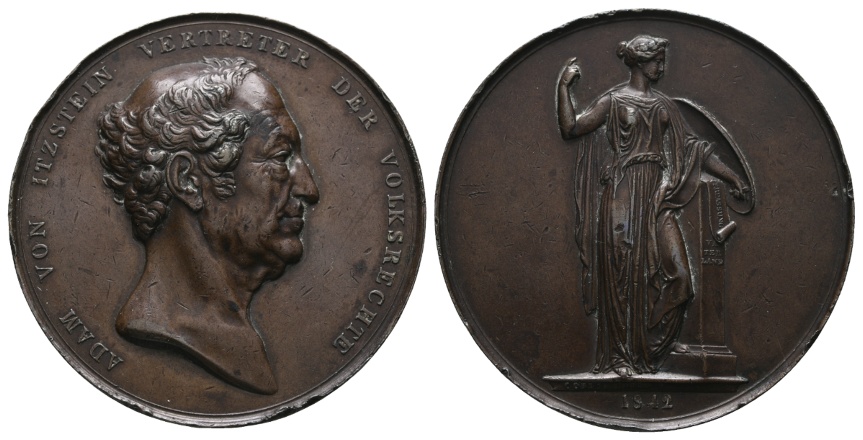  Bronzemedaille 1842; 65,71 g, Ø 55 mm   