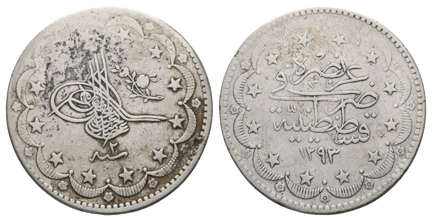  Türkei - Osmanisches Reich; 20 Kurush   