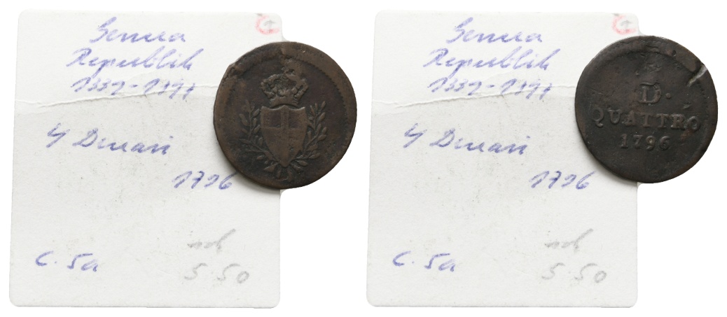  Republik Genua, Kleinmünze 1796   