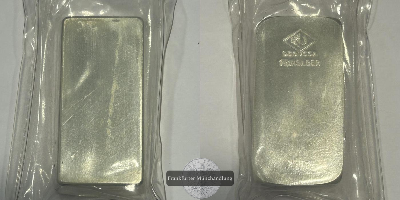  Degussa Silberbarren 250g 0.999er FM-Frankfurt   