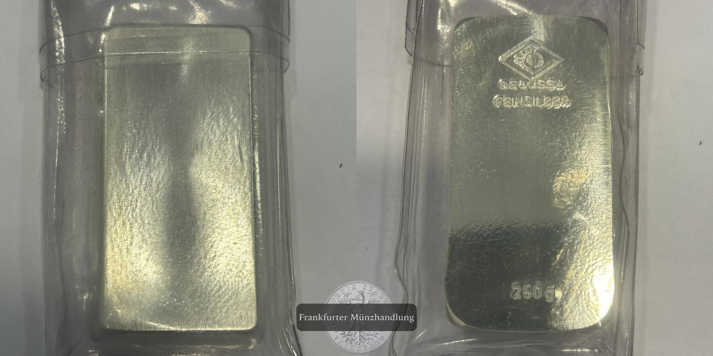  Degussa Silberbarren 250g 0.999er FM-Frankfurt   