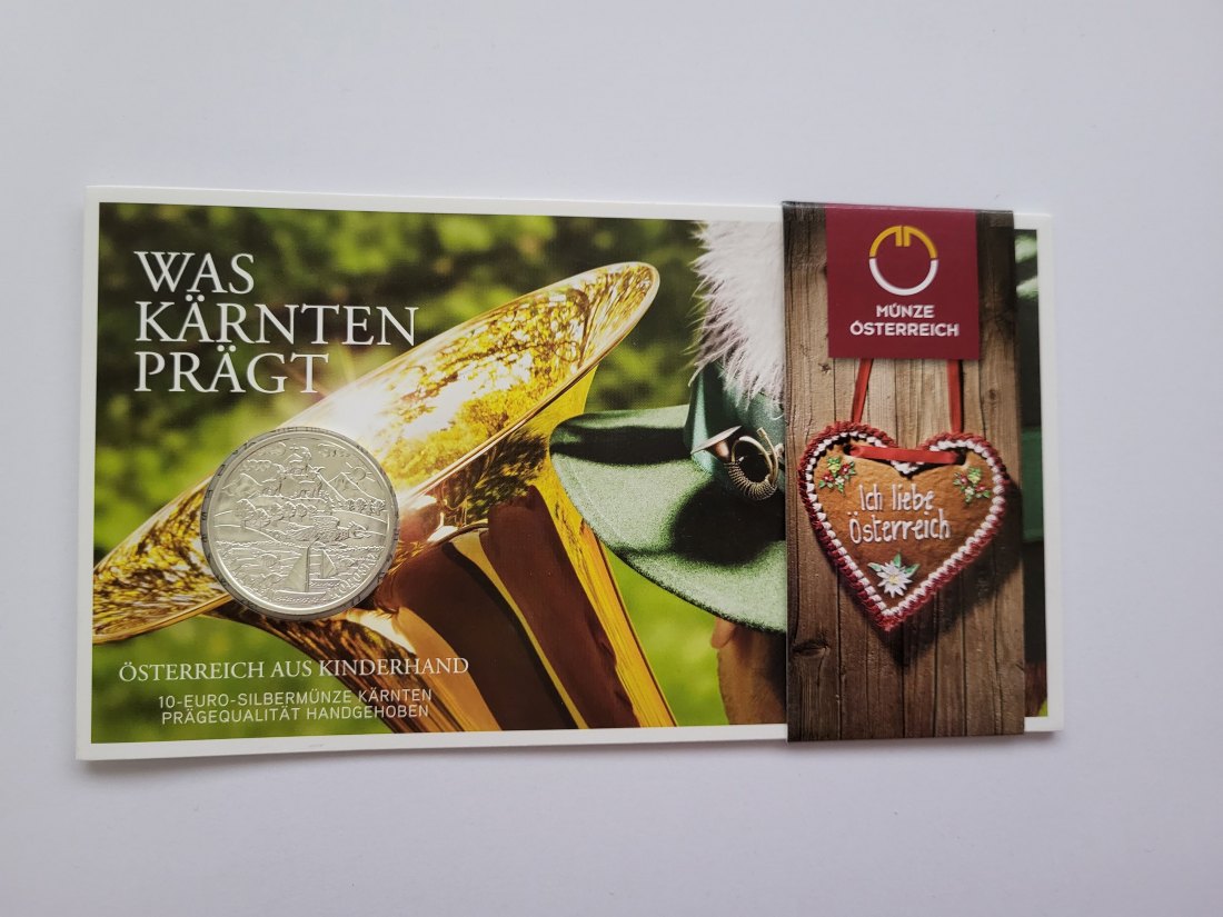  10 Euro 2012 Kärnten Kinderhand silber 16g fein Blister Österreich Spittalgold9800 (4971   